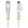 STARTECH.COM 10m Weisses Schlankes CAT6-Ethernet-Kabel Snagless RJ45 LSZH 28AWG Reines Kupfer Patchkabel/Netzwerkkabel