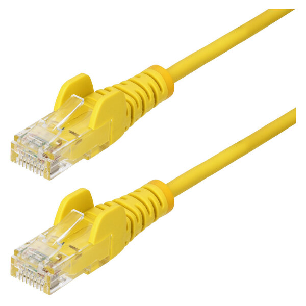 STARTECH.COM 1,5m Gelbes Schlankes CAT6-Ethernet-Kabel Snagless RJ45 LSZH 28AWG Reines Kupfer Patchkabel/Netzwerkkabel