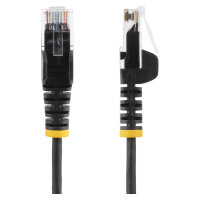 STARTECH.COM 3m CAT6 Cable - Black Slim CAT6 Patch Cable - Snagless RJ45 Connectors - LSZH - 28 AWG Copper Wire