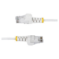 STARTECH.COM 5m Weisses Schlankes CAT6-Ethernet-Kabel Snagless RJ45 LSZH 28AWG Reines Kupfer Patchkabel/Netzwerkkabel