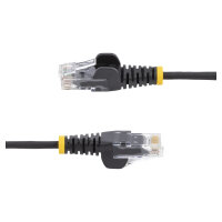 STARTECH.COM 7m Schwarzes Schlankes CAT6-Ethernet-Kabel Snagless RJ45 LSZH 28AWG Reines Kupfer Patchkabel/Netzwerkkabel