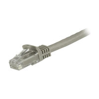 STARTECH.COM 1.5m CAT6 Cable - Grey CAT6 Patch Cord - Snagless RJ45 Connectors - 24 AWG Copper Wire - Ethernet - ETL