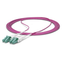 STARTECH.COM 1m LC-LC UPC OM4multimode Glasfaserkabel Erika Violett 50/125 40G/100G Uniboot LWL Patchkabel OFNR Kabel