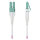 STARTECH.COM 1m LC-LC UPC OM4multimode Glasfaserkabel Erika Violett 50/125 40G/100G Uniboot LWL Patchkabel OFNR Kabel