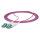 STARTECH.COM 1m LC-LC UPC OM4multimode Glasfaserkabel Erika Violett 50/125 40G/100G Uniboot LWL Patchkabel OFNR Kabel