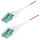 STARTECH.COM 2m LC-LC UPC OM4multimode Glasfaserkabel Erika Violett 50/125 40G/100G Uniboot LWL Patchkabel OFNR Kabel