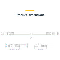 STARTECH.COM 5m Weisses CAT8 Netzwerkkabel Snagless RJ45 Patchkabel 25G/40G LAN Kabel 2000MHz 100W PoE++ S/FTP LSZH