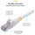 STARTECH.COM 5m Weisses CAT8 Netzwerkkabel Snagless RJ45 Patchkabel 25G/40G LAN Kabel 2000MHz 100W PoE++ S/FTP LSZH