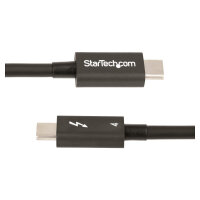 STARTECH.COM 1m Thunderbolt 4 Kabel 40Gbit/s 100W PD 4K/8K Video Intel-zertifiziert USB4/Thunderbolt 3/USB 3.2/USB C Kompatibel