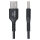 STARTECH.COM 15cm USB-A auf USB-C Ladekabel Laden & Synchronisieren 3A USB 2.0 TPE-Mantel Schwarzes USB Schnellladekabel