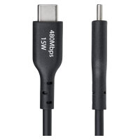 STARTECH.COM 1m USB-A auf USB-C Ladekabel USB-A auf Typ-C Schnellladekabel 3A USB 2.0 Datenubertragung Schwarz