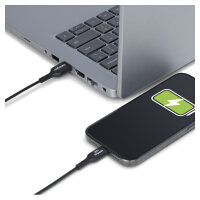 STARTECH.COM 1m USB-A auf USB-C Ladekabel USB-A auf Typ-C Schnellladekabel 3A USB 2.0 Datenubertragung Schwarz