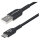 STARTECH.COM 1m USB-A auf USB-C Ladekabel USB-A auf Typ-C Schnellladekabel 3A USB 2.0 Datenubertragung Schwarz