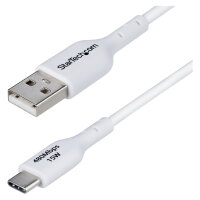 STARTECH.COM 1m USB-A auf USB-C Ladekabel USB-A auf Typ-C Schnellladekabel 3A USB 2.0 Datenubertragung Weiss