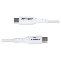 STARTECH.COM 1m USB-A auf USB-C Ladekabel USB-A auf Typ-C Schnellladekabel 3A USB 2.0 Datenubertragung Weiss