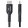 STARTECH.COM 30cm USB-A auf USB-C Ladekabel Laden & Synchronisieren 3A USB 2.0 TPE-Mantel Schwarzes USB Schnellladekabel
