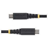 STARTECH.COM 15cm USB-C Ladekabel 60W 3A PD Geflochtenes Nylon-TPE Mantel Robustes USBC Laptop-Handy Ladekabel USB 2.0