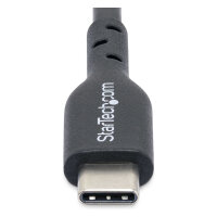 STARTECH.COM 2m USB-C Ladekabel USB C Kabel USB-C 2.0 Laptop Ladekabel 60W 3A Power Delivery Schnellladekabel M/M