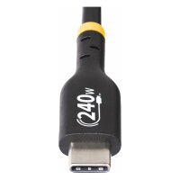 STARTECH.COM 1meter USB-C Ladekabel USB-IF zertifiziert USB C Schnellladekabel 240W PD EPR USB C 2.0 Laptop-Ladekabel