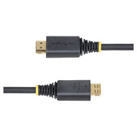 STARTECH.COM 50cm High Speed HDMI Kabel mit Griffsteckern 4K 60Hz und 1440p 144Hz 18Gbps UHD HDMI Arc-eArc Kabel mit TPE-Mantel
