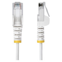 STARTECH.COM 1,5m Weisses Schlankes CAT6-Ethernet-Kabel Snagless RJ45 LSZH 28AWG Reines Kupfer Patchkabel/Netzwerkkabel
