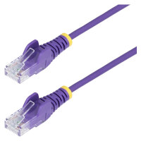 STARTECH.COM 2,5m Violett Schlankes CAT6-Ethernet-Kabel Snagless RJ45 LSZH 28AWG Reines Kupfer Patchkabel/Netzwerkkabel