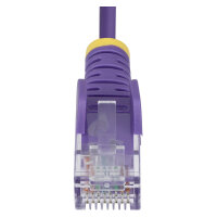 STARTECH.COM 2,5m Violett Schlankes CAT6-Ethernet-Kabel Snagless RJ45 LSZH 28AWG Reines Kupfer Patchkabel/Netzwerkkabel