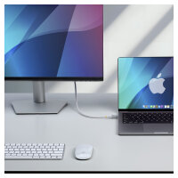 STARTECH.COM 3m USB4 Kabel 20Gbps USB-IF-zertifiziertes USB-C Kabel 60W 4K 120Hz DP2.1monitorkabel TPE-Mantel Weiss