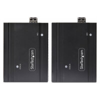 STARTECH.COM DisplayPort KVM Extender uber Glasfaser 4K60Hz Konsolen-Extender 300m Multimode 4K KVM Verlngerung LWL