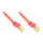 GoodConnections RJ45 Patchkabel mit Cat. 7 Rohkabel und Rastnasenschutz (), S/FTP, PiMF, halogenfrei, 500MHz, OFC, rot, 0,25m,