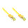 GoodConnections RJ45 Patchkabel mit Cat. 7 Rohkabel und Rastnasenschutz (), S/FTP, PiMF, halogenfrei, 500MHz, OFC, gelb, 0,5m,