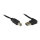 GoodConnections Anschlusskabel USB 2.0 EASY Stecker A gewinkelt an Stecker B, schwarz, 3m,