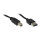 GoodConnections Anschlusskabel USB 2.0 EASY Stecker A an Stecker B, schwarz, 5m,
