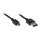 GoodConnections Anschlusskabel USB 2.0 EASY Stecker A an Mini B Stecker, schwarz, 1m,