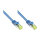 GoodConnections RJ45 Patchkabel mit Cat. 7 Rohkabel und Rastnasenschutz (), S/FTP, PiMF, halogenfrei, 500MHz, OFC, blau, 7,5m,