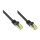 GoodConnections RJ45 Patchkabel mit Cat. 7 Rohkabel und Rastnasenschutz (), S/FTP, PiMF, halogenfrei, 500MHz, OFC, schwarz, 7,5m,