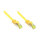 GoodConnections RJ45 Patchkabel mit Cat. 7 Rohkabel und Rastnasenschutz (), S/FTP, PiMF, halogenfrei, 500MHz, OFC, gelb, 20m,