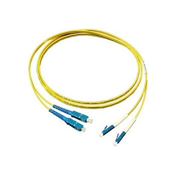 GoodConnections Patchkabel LWL Duplex OS2 (Singlemode, 9/125) LC/SC, LSZH, austauschbare Polarität, 1m,