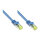 GoodConnections RJ45 Patchkabel mit Cat. 7 Rohkabel und Rastnasenschutz (), S/FTP, PiMF, halogenfrei, 500MHz, OFC, blau, 3m,
