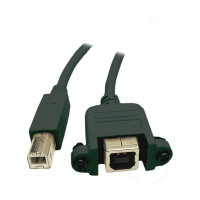 Verlängerung USB 2.0 Stecker B an Einbaubuchse B,...