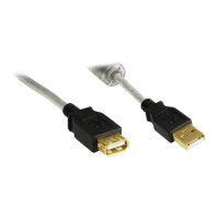 Verlängerung USB 2.0 Stecker A an Buchse A, High...
