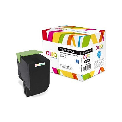 OWA Toner kompatibel zu LEXMARK 70C0X10 schwarz (8.000 S.)
