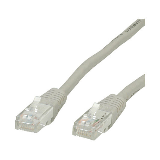 VALUE Patchkabel Kat.6 Class E UTP grau 0,5m