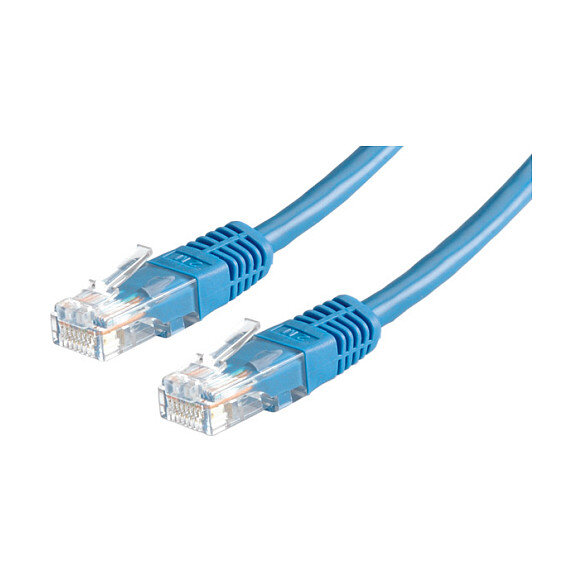 VALUE Patchkabel Kat.6 Class E UTP blau 0,5m