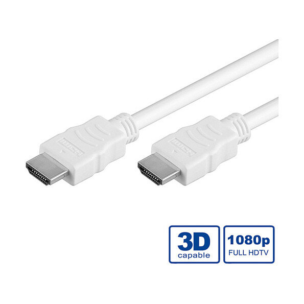 VALUE HDMI High Speed Kabel mit Ethernet, wei, 1 m