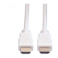 VALUE HDMI High Speed Kabel mit Ethernet, wei, 1,5 m