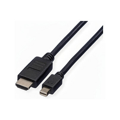 VALUE Mini DisplayPort Kabel, Mini DP-HDTV, ST/ST, schwarz, 4,5 m