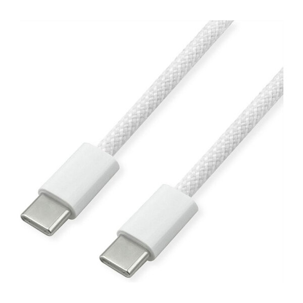 VALUE USB 2.0 Kabel, Typ C-C, ST/ST, 60W, wei, 1 m
