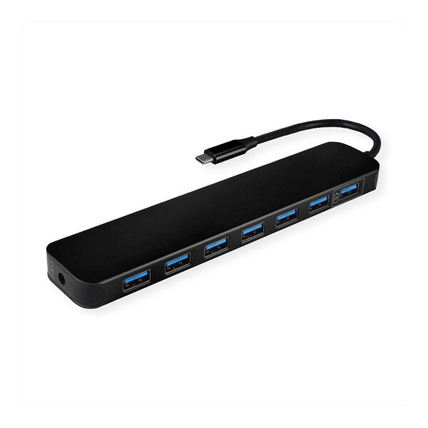 VALUE USB 3.2 Gen 1 Hub, 7fach, Typ C Anschlusskabel