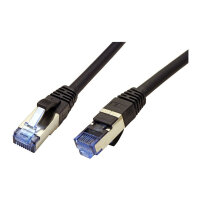 VALUE Patchkabel Cat.6A (Class EA) S/FTP (PiMF), LSOH, schwarz, 0,3 m